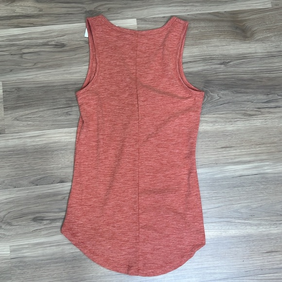 Arya Ribbed Button Tank - Copper - Picture 3 of 3